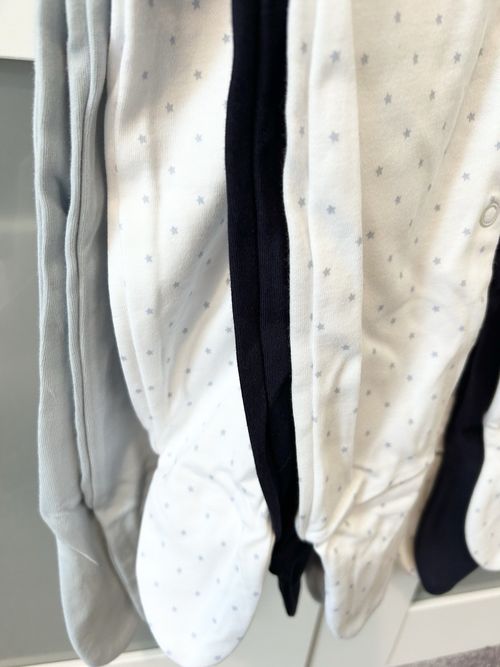 5 Baby Boy Sleepsuits 6-9 Months From George New with Tags — image 2