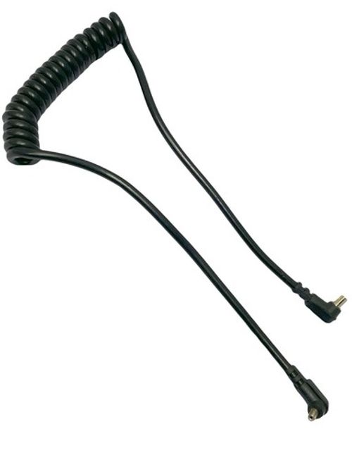 PC-PC Coiled Flash Extension Lead Male to Female 50cm