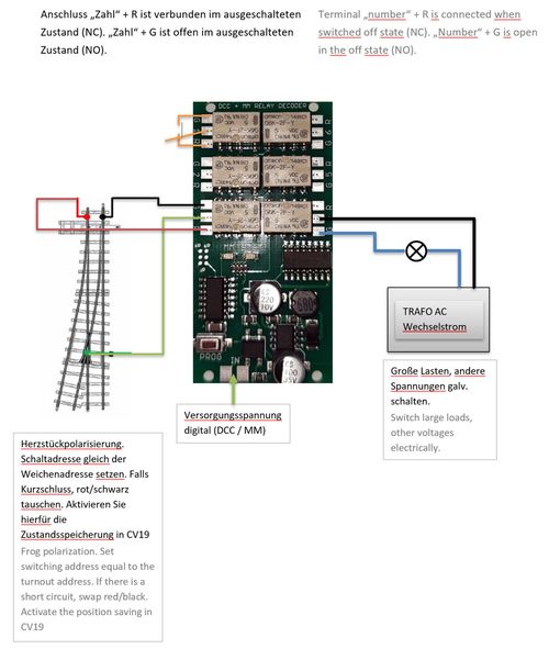 RD6 Switch Decoder 6-Fold G/H0/N/TT/Z Digital Decoder Relay Decoder DCC Motorola — image 3