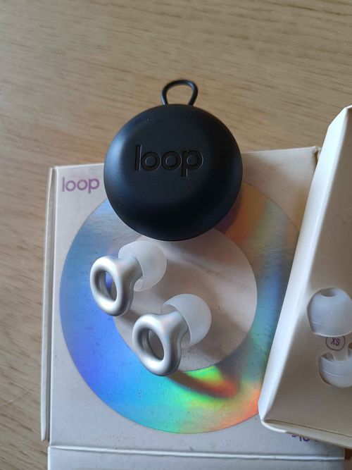 Loop Earplugs Iridescent Light Earplugs Official Genuine Silver rainbow sheen — image 5