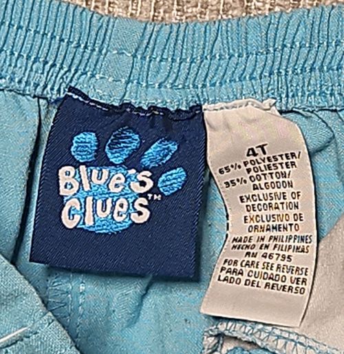 VINTAGE 2000 Blues Clues 2pc Kids Outfit Set Girls Sz 4T Embroidered Nickelodeon — image 11