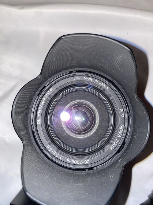 Minolta Dynax 500si Super Black 35mm SLR w/ Sigma 70-300mm Lens & Flash — image 4