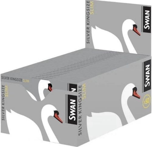 Swan Silver Kingsize Slim Cigarette Rolling Papers | Full Box of 50 Booklets — image 5