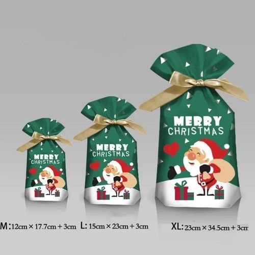 5/10pcs Large Christmas Sacks Party Present Gift Bags Drawstring Wrap Storage UK