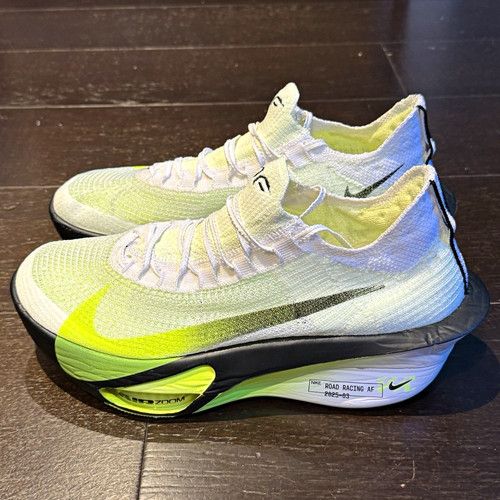 Nike Alphafly 3 Running Shoes White/Yellow/Black UK 10 EU45 - New Never Worn