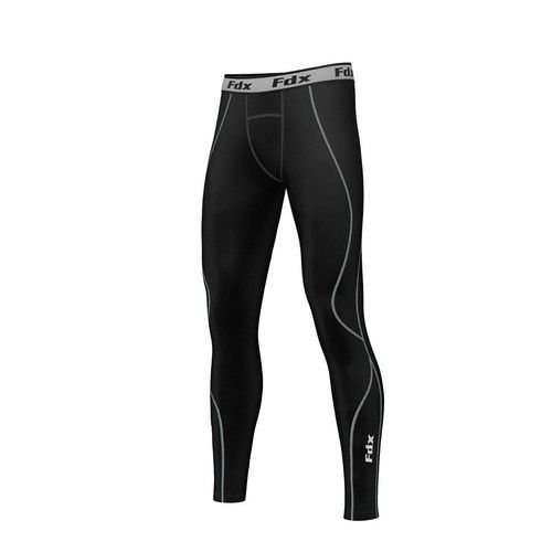 Mens Compression Trouser Winter Sports Gym Running Thermal Leggings Pant uk