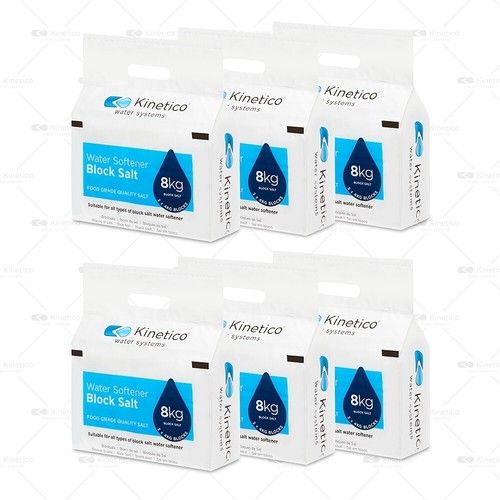 Kinetico Block Salt | 6 x Packs (12 Salt Blocks) | Water Softener Block Salt