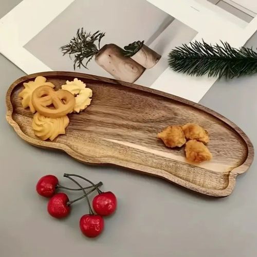 Acacia Wood Multi Use Serving Tray Home Decor Cloud Shape — image 6
