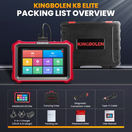 2026 KINGBOLEN K8 ELITE Car OBD2 Scanner Full System Diagnostic Tool ECU Coding — image 9