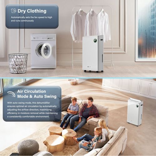 Dehumidifier | 25L Portable Compressor Dehumidifier with Air Purifier | PureMate — image 3