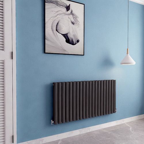 Designer Radiator Horizontal Vertical Oval Column Flat Panel Central Heating Rad — image 2