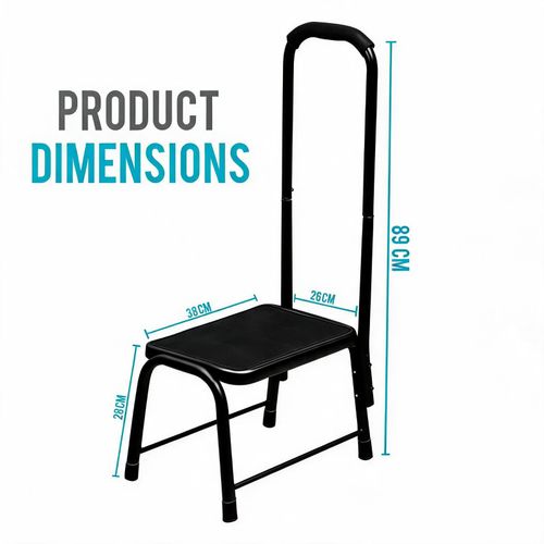 NON SLIP SAFETY STEP KITCHEN BATH STOOL MOBILITY SUPPORT PLATFORM HANDRAIL AID — image 7