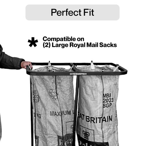 Mail / Post / Double Bag Sorting Holder Postbag Trolley for Royal Mail Sacks — image 5