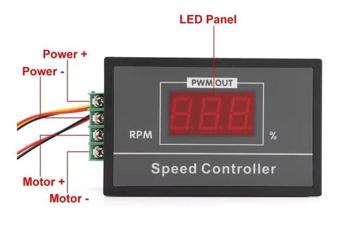 Speed Controller DC 6-60V 12V 24V 36V 48V 30A PWM DC Motor Speed Controller LEDS — image 7