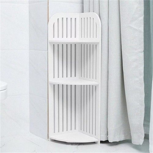 3 Tier Bathroom Corner Shelf Shower Caddy Storage RackKitchen Tidy Organizer-