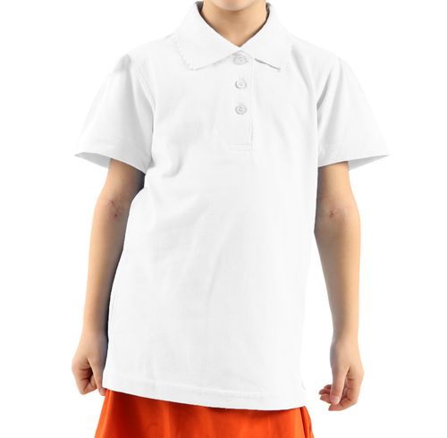 3X 4X 6X Girls kids Plain Polo Tee T-Shirt School Shirts Uniform PE Top Gym Tops — image 2