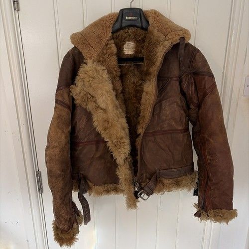 Rare original Vintage 1940s WW2 RAF Irvin Sheepskin Flying Jacket