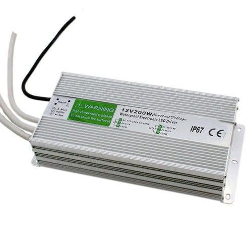 12V LED Driver 10W-350W Transformer IP67 Waterproof Power Supply PSU For Outdoor