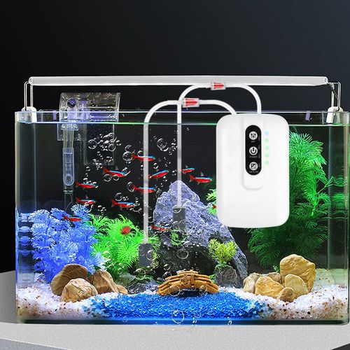 Silent Aquarium Oxygen Pump Air Pump Fish Tank Twin Outlet Valve Accessories UK — image 16