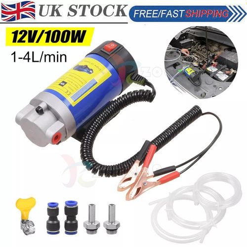 12V Electric Car Diesel Fuel Pump Oil Transfer Extractor Fluid Siphon Pump 100W — image 4