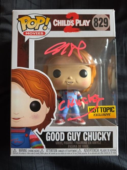 Brad dourif Signed Good Guy Chucky Funko Pop JSA