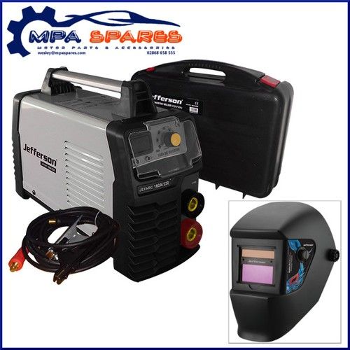 JEFFERSON 160AMP ARC WELDER WITH AUTO WELDING & GRINDING HELMET (16A 230V)
