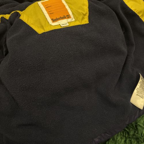 Baby Timberland Jacket 6m Navy And Mustard Yellow — image 5