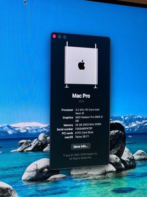 2019 Apple Mac Pro workstation 16 core + 1TB Flash + 32GB DDR4 — image 2