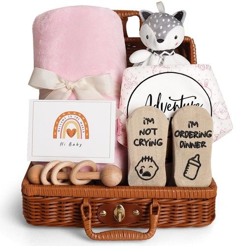 Loiieru Baby Shower Gifts for New Baby Gift / Gift Set Girls Newborn White