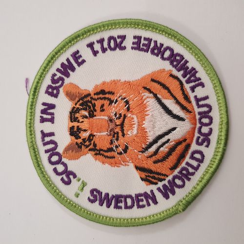 2011 22nd World Scout Jamboree Badge Patch Sweden. Scouts in BSWE — image 2
