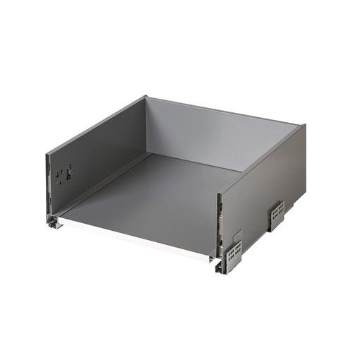 GoodHome Soto Soft-close Deep drawer box (W)500mm Kitchen Drawer Anthracite