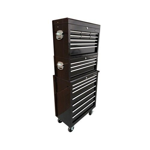 TOOL BOX ROLLER CABINET STEEL CHEST 19 DRAWERS BLACK - US PRO TOOLS — image 8