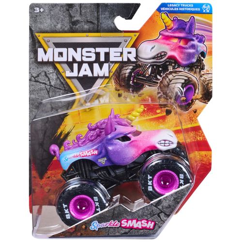 Monster Jam Sparkle Smash Monster Truck, gegoten voertuig, schaal — image 1