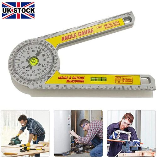 360° Angle Finder Miter Saw ABS Protractor Ruler Woodworking Measuring Tool GB — image 2