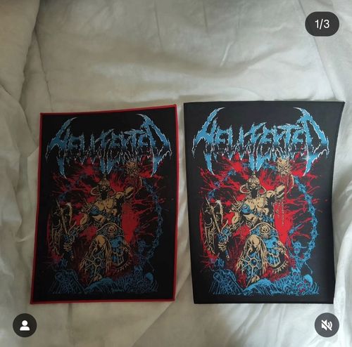 Official Woven Helfeckted Back Patch. Uk Thrash Metal — image 1