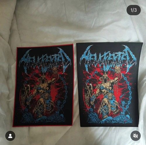 Official Woven Helfeckted Back Patch. Uk Thrash Metal