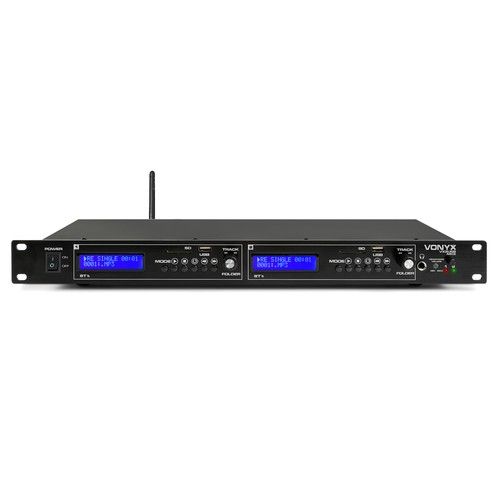 Vonyx VX2USB MK2 USB Media Player & Dual Bluetooth Receiver - 2 Channel