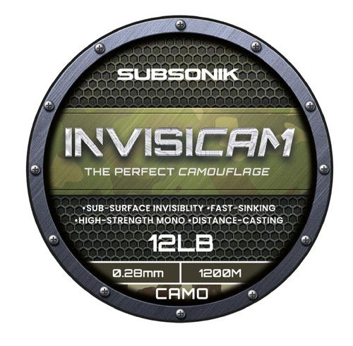 Sonik Invisicam Fishing Line Green Brown Black Colour 1200m Carp Coarse Mono