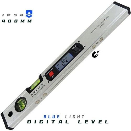 400mm Digital Spirit Level 360 Angle Finder Inclinometer +4 Magnets Backlit LCD