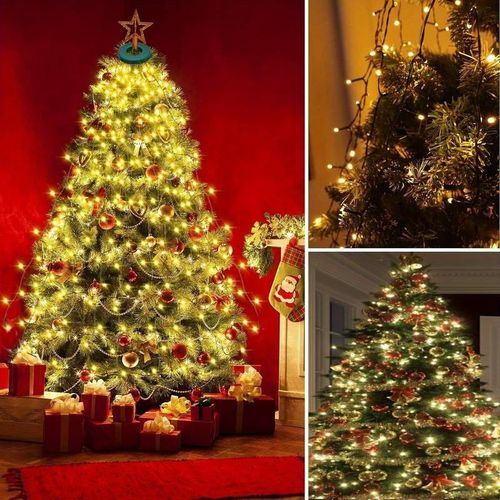 448LEDs Camping Party Waterfall Christmas Xmas Tree Wall Topper String Lights UK — image 7