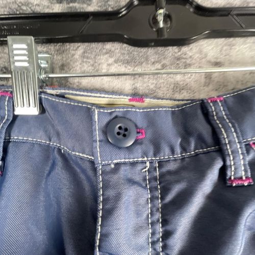 Vtg Buggirl Womens 9 Wide Leg Pants 90s Y2K Blue Raver Contrast Stitch USA — image 9
