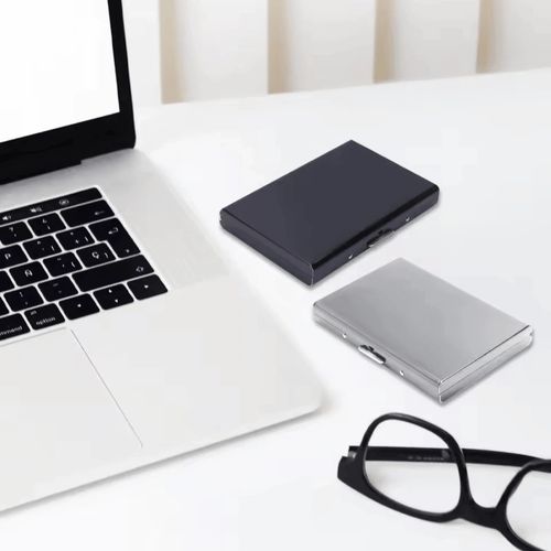 RFID Blocking Metal Credit Card Holder Wallet Stainless Steel Slim Men Women UK — image 8