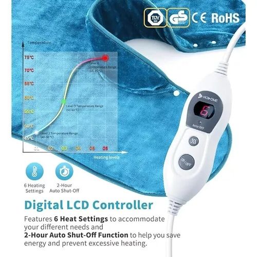 Hosome Electric Heating Pad for Neck Shoulder Back Warmer Pain Muscle Relief NEW — image 4