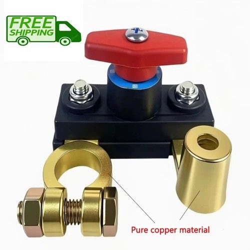 Universal Car Battery Isolator Switch 12V 24V Cut Off Kill Switch for Auto RV