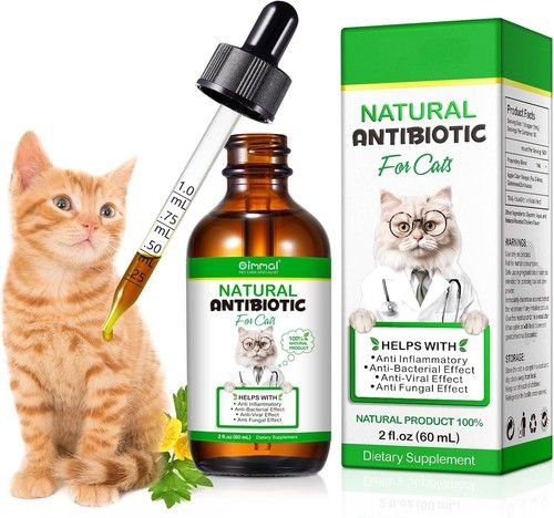 Natural Cat Antibioti c , Anti Fungal, Anti inflammatory, drops 60ml