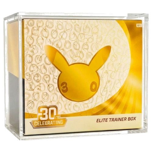 Pokemon Elite Trainer Box ETB Acrylic Case Magnetic Anti UV Display - Fits All