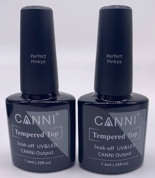 CANNI Base & No Wipe Tempered Top Coat Gel Nail Polish Soak-Off UV LED — image 1