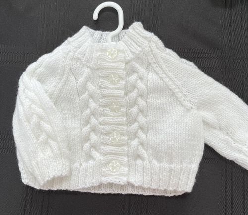 baby clothes, cardigan, hand knitted, new. 3-6 months size in seven colours — image 6