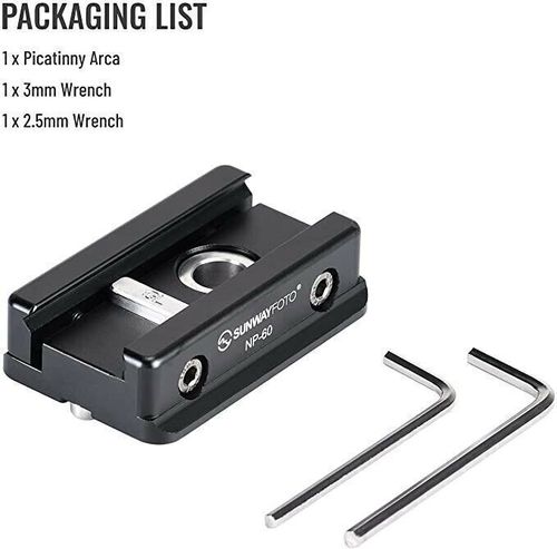 SUNWAYFOTO NP-60 Picatinny NATO Arca-Swiss Adapter Mount NEW — image 2