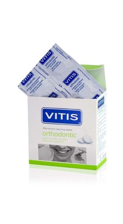 VITIS Orthodontic Effervescent Cleaning Tablets x32 for Retainers & Aligners